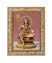 Lord Mahadev Digital Print Photo 10.7x12.7 inches (I6030) - Vibrant Religious Wall Art for Home or Office Decor.
