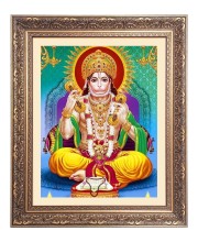 Sri hanuman Big Photo Frame - 20x24 Inches for Home & Office Decoration