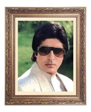 Sri Amitabh Bachchan Big Photo Frame - 22x26 Inches for Home & Office Decoration