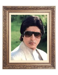 Sri Amitabh Bachchan Big Photo Frame - 16x20 Inches for Home & Office Decoration