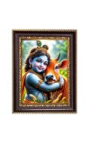 Little Krishna Digital Print Photo 10.7x12.7 inches (I6117) - Vibrant Religious Wall Art for Home or Office Decor.