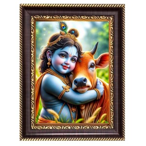 Little Krishna Digital Print Photo 10.7x12.7 inches (I6117) - Vibrant Religious Wall Art for Home or Office Decor. Little Krishna Digital Print Photo 10.7x12.7 inches (I6117) - Vibrant Religious Wall Art for Home or Office Decor.