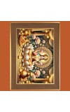 Maa Saraswati Photo Frame - 10x14 Inches, Brown Wooden Frame for Home, Office & Temple Decoration