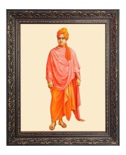 Swami Vivekananda Big Photo Frame - 16x20 Inches for Home & Office Decoration