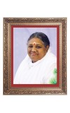 Mata Amritanandamayi Big Photo Frame - 20x24 Inches for Home & Office Decoration