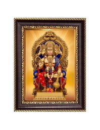 Lord Hanuman Ji Digital Print Photo 6.7x8.7 inches - Vibrant Religious Wall Art for Home or Office Decor.
