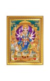 Goddess durga matha Photo Frame - 10x14 Inches, Brown Wooden Frame for Home, Office & Temple Decoration