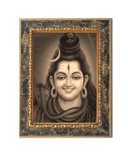 Har Har Mahadev Digital Print Photo 10.7x12.7 inches (I6049) - Vibrant Religious Wall Art for Home or Office Decor.