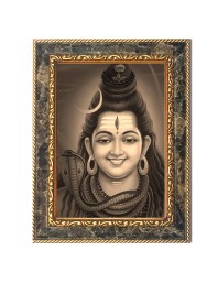 Har Har Mahadev Digital Print Photo 6.7x8.7 inches - Vibrant Religious Wall Art for Home or Office Decor.