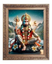 Sri haniman Big Photo Frame - 24x28 Inches for Home & Office Decoration