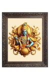 Lord Krishna Big Photo Frame - 22x26 Inches for Home & Office Decoration
