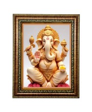 Hi Tech Sales Goddess Lakshmi, Laxmi Mata Photo Frame for wall/table, Study & living room, gifts (10 x 12)
