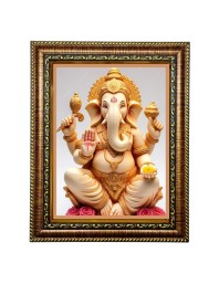 Hi Tech Sales Goddess Lakshmi, Laxmi Mata Photo Frame for wall/table, Study & living room, gifts (7 x 9)