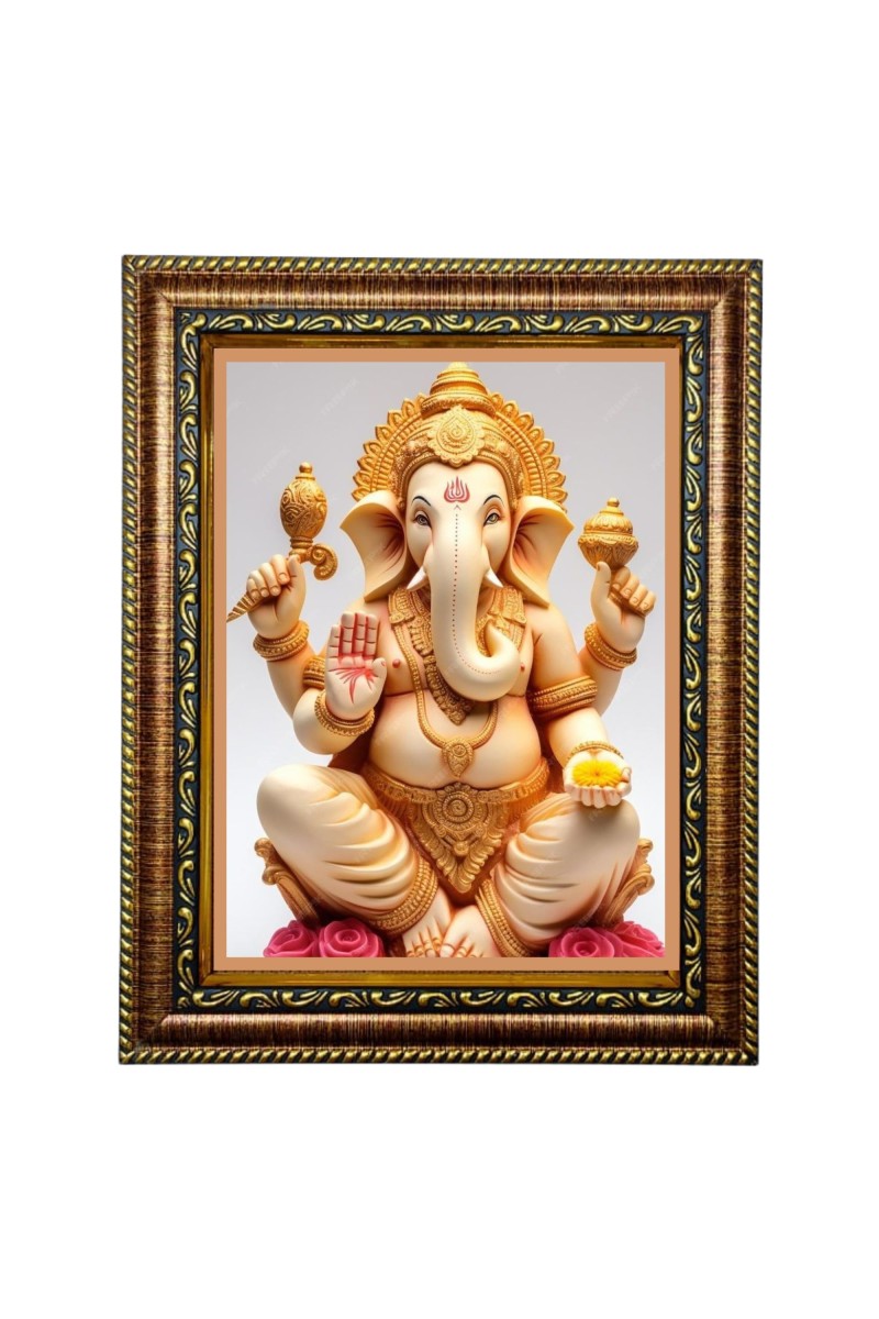 Hi Tech Sales Goddess Lakshmi, Laxmi Mata Photo Frame for wall/table, Study & living room, gifts (8 x 10)