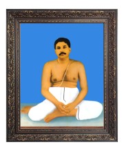 Sri Sri Anukul Thakur Big Photo Frame - 18x22 Inches for Home & Office Decoration