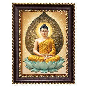 Buddhism Digital Print Photo 12.7x14.7 inches (I6041) - Vibrant Religious Wall Art for Home or Office Decor.