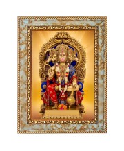 Lord Hanuman Ji Digital Print Photo 6.7x8.7 inches (I6082) - Vibrant Religious Wall Art for Home or Office Decor.