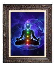 Mediation Healing Chakra Big Photo Frame - 16x20 Inches for Home & Office Decoration