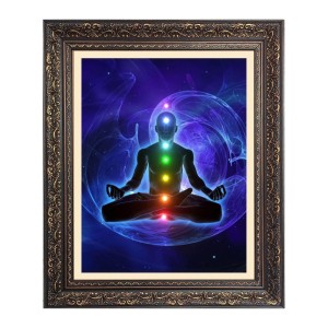Mediation Healing Chakra Big Photo Frame - 18x22 Inches for Home & Office Decoration