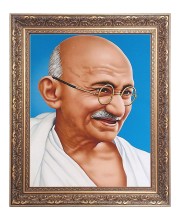 Mahatma Gandhi Big Photo Frame - 16x20 Inches for Home & Office Decoration
