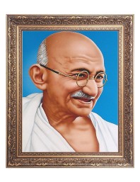 Mahatma Gandhi Big Photo Frame - 16x20 Inches for Home & Office Decoration