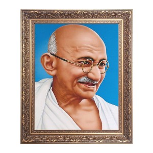 Mahatma Gandhi Big Photo Frame - 16x20 Inches for Home & Office Decoration