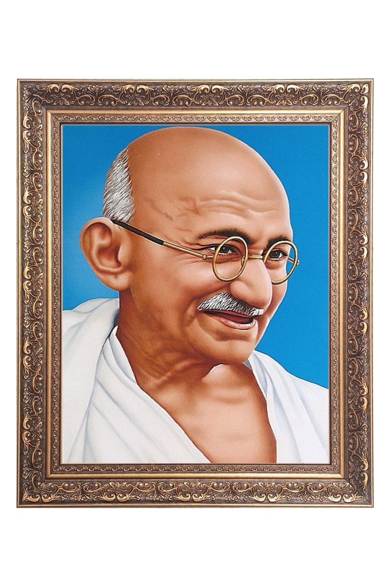 Mahatma Gandhi Big Photo Frame - 20x24 Inches for Home & Office Decoration