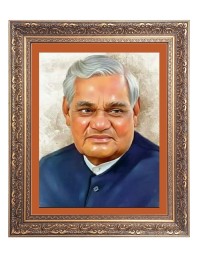 Sir Atal Bihari Bajpayee Big Photo Frame - 18x22 Inches for Home & Office Decoration