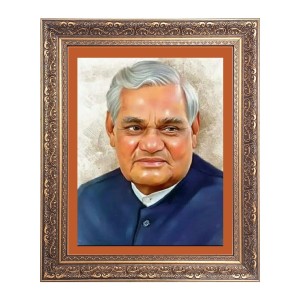 Sir Atal Bihari Bajpayee Big Photo Frame - 18x22 Inches for Home & Office Decoration