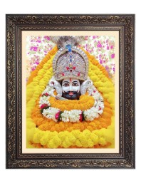 God Khatu Shyam Big Photo Frame - 24x28 Inches for Home & Office Decoration
