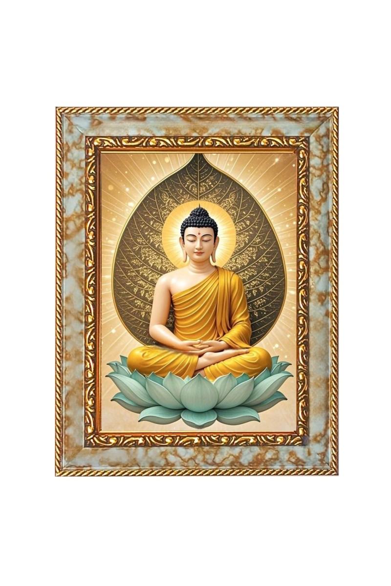 Buddhism Digital Print Photo 12.7x14.7 inches (I6039) - Vibrant Religious Wall Art for Home or Office Decor.