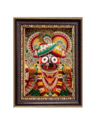 Jai Jagannath Digital Print Photo 10.7x12.7 inches (I6038) - Vibrant Religious Wall Art for Home or Office Decor.