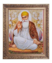 Guru Nanak Big Photo Frame - 16x20 Inches for Home & Office Decoration