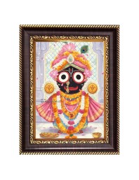 Jai Jagannath Digital Print Photo 12.7x14.7 inches (I6087) - Vibrant Religious Wall Art for Home or Office Decor.