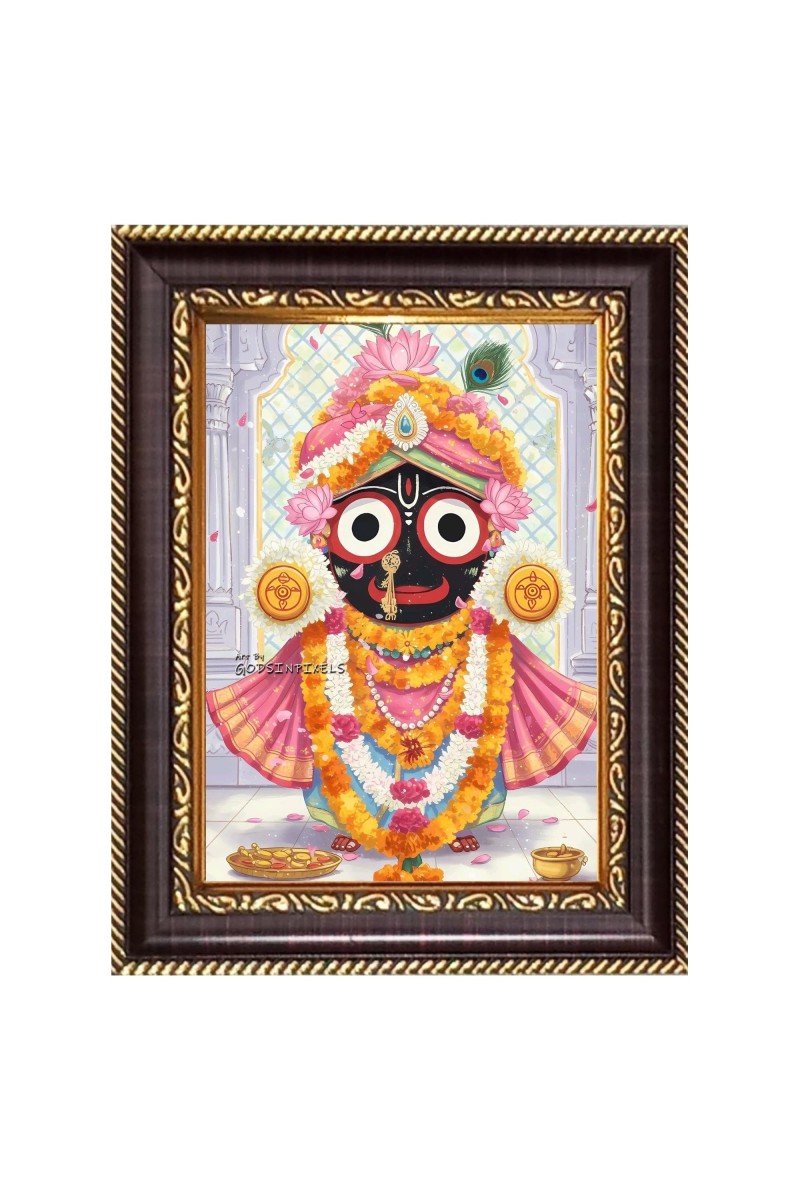 Jai Jagannath Digital Print Photo 10.7x12.7 inches (I6087) - Vibrant Religious Wall Art for Home or Office Decor.