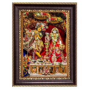 Lord Radha Krishna Digital Print Photo 8.7x10.7 inches (I6132) - Vibrant Religious Wall Art for Home or Office Decor.