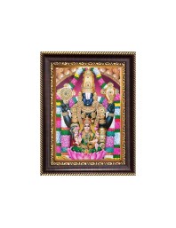 Sri Tirupati Balaji Digital Print Photo 6.7x8.7 inches - Vibrant Religious Wall Art for Home or Office Decor.
