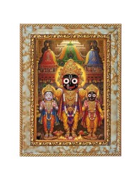 Jai Jagannath Digital Print Photo 8.7x10.7 inches (I5991) - Vibrant Religious Wall Art for Home or Office Decor.