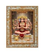 Lord Hanuman Digital Print Photo 10.7x12.7 inches (I6032) - Vibrant Religious Wall Art for Home or Office Decor.