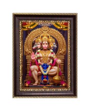 Lord Hanuman Ji Digital Print Photo 6.7x8.7 inches (I6081) - Vibrant Religious Wall Art for Home or Office Decor.