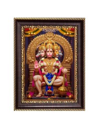 Lord Hanuman Ji Digital Print Photo 6.7x8.7 inches (I6081) - Vibrant Religious Wall Art for Home or Office Decor.