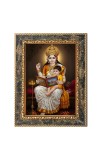 Maa Saraswati Digital Print Photo 6.7x8.7 inches - Vibrant Religious Wall Art for Home or Office Decor.