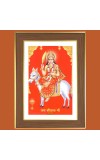 Sheetala Mata Photo Frame - 12x16 Inches, Brown Wooden Frame for Home, Office & Temple decoration
