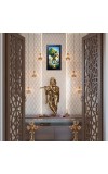 Hitech Sales Jai Shree Bajrangbali Wall-Mount Polystyrene Photo Frame Home Decoration and Gifting, 9.6 x 15.6 inches Black Frame (Pack of 1, Printed Photo)