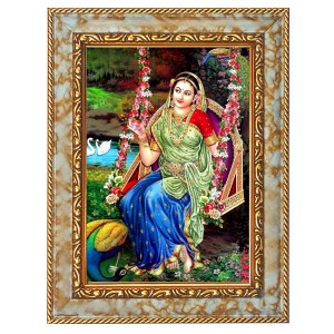 Shri Radha Digital Print Photo 8.7x10.7 inches (I6112) - Vibrant Religious Wall Art for Home or Office Decor. Shri Radha Digital Print Photo 8.7x10.7 inches (I6112) - Vibrant Religious Wall Art for Home or Office Decor.