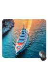 Customized Beautiful Cruise Picture Sublimation Mouse Pad | 8 X 7.5 Inch | Smooth Cloth Surface | Non-Slip Rubber Base | Personalized Mousepad for Laptop & Desktop (F17358)
