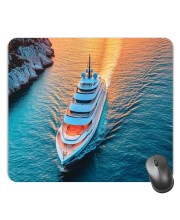 Customized Beautiful Cruise Picture Sublimation Mouse Pad | 8 X 7.5 Inch | Smooth Cloth Surface | Non-Slip Rubber Base | Personalized Mousepad for Laptop & Desktop (F17358)