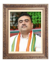 Sri Suvendu Adhikari Big Photo Frame - 24x28 Inches for Home & Office Decoration