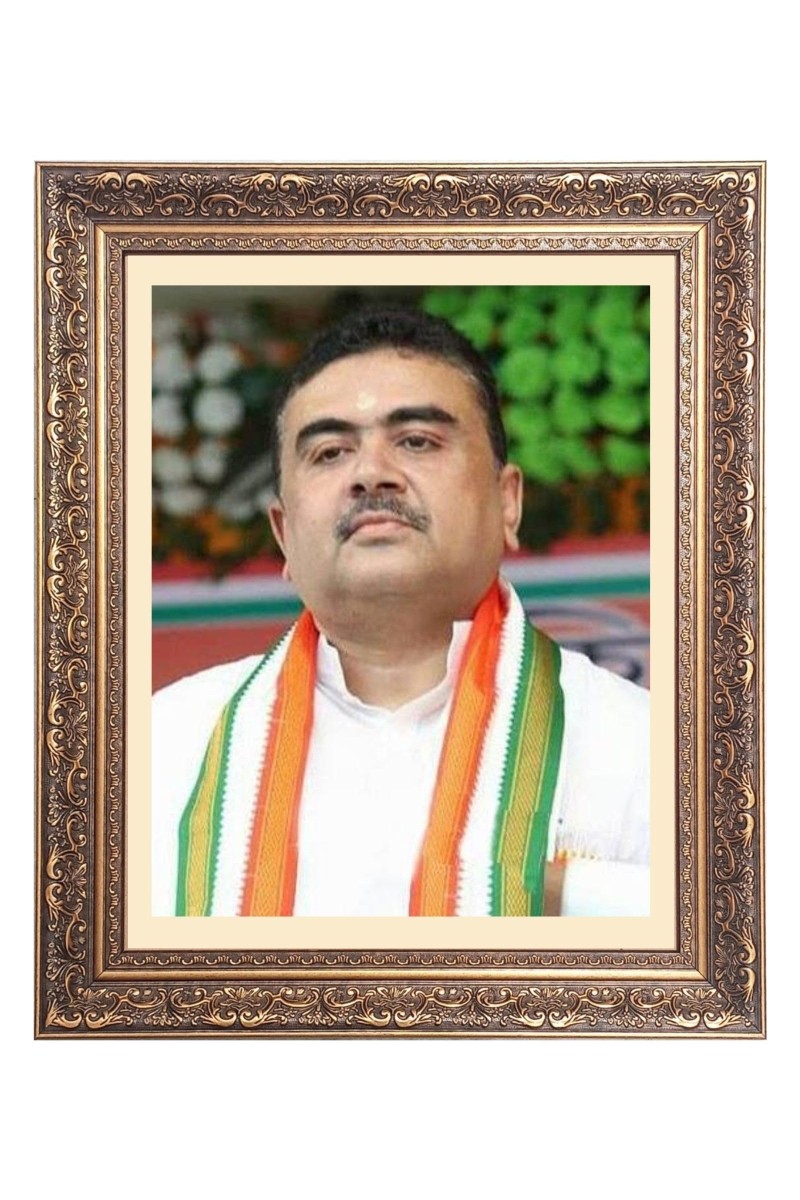 Sri Suvendu Adhikari Big Photo Frame - 18x22 Inches for Home & Office Decoration