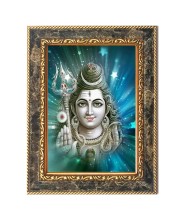 Lord Shiva Digital Print Photo 10.7x12.7 inches (I6116) - Vibrant Religious Wall Art for Home or Office Decor.